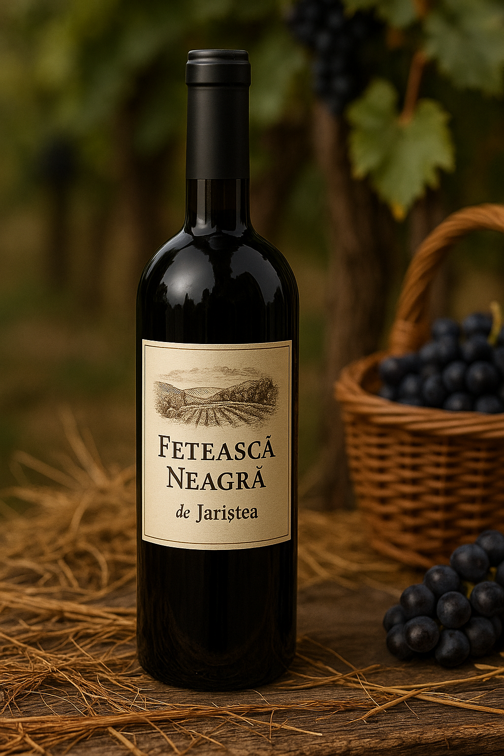 Vin Roșu Sec - Fetească Neagră de Jariștea